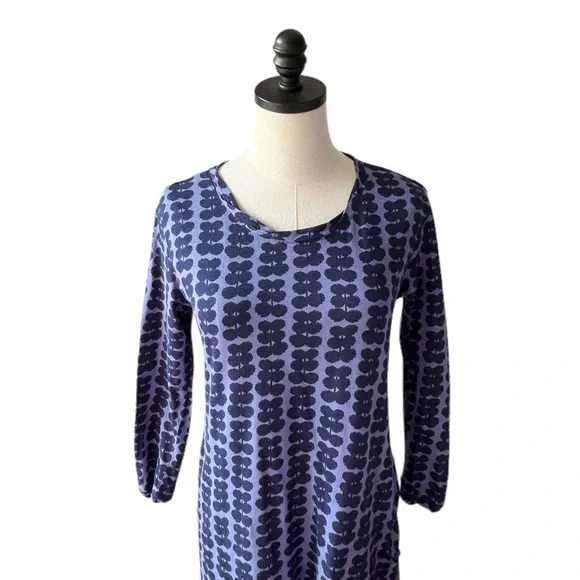 Marimekko Cotton Flax Shift Dress | SMALL - Picture 2 of 10